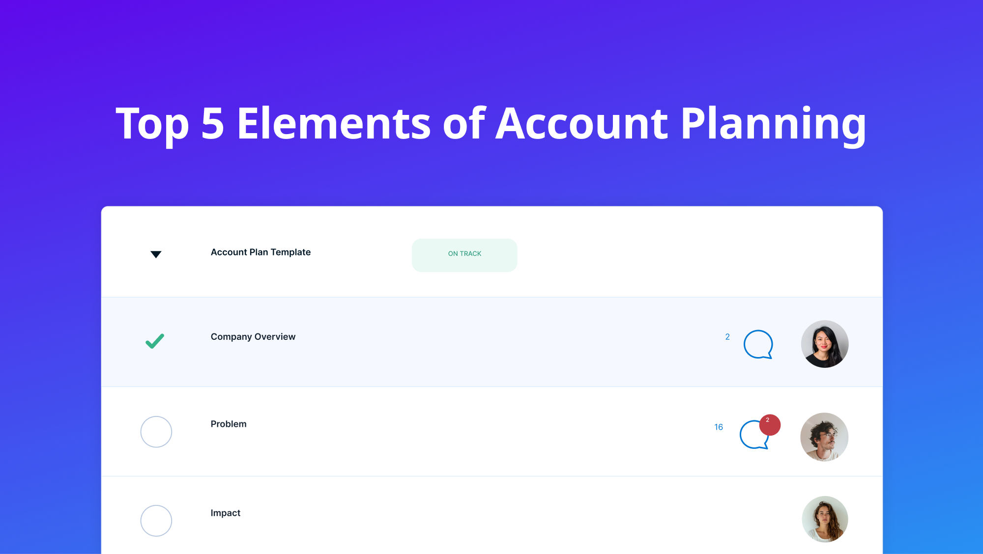 Top 5 Elements of Account Planning Accord